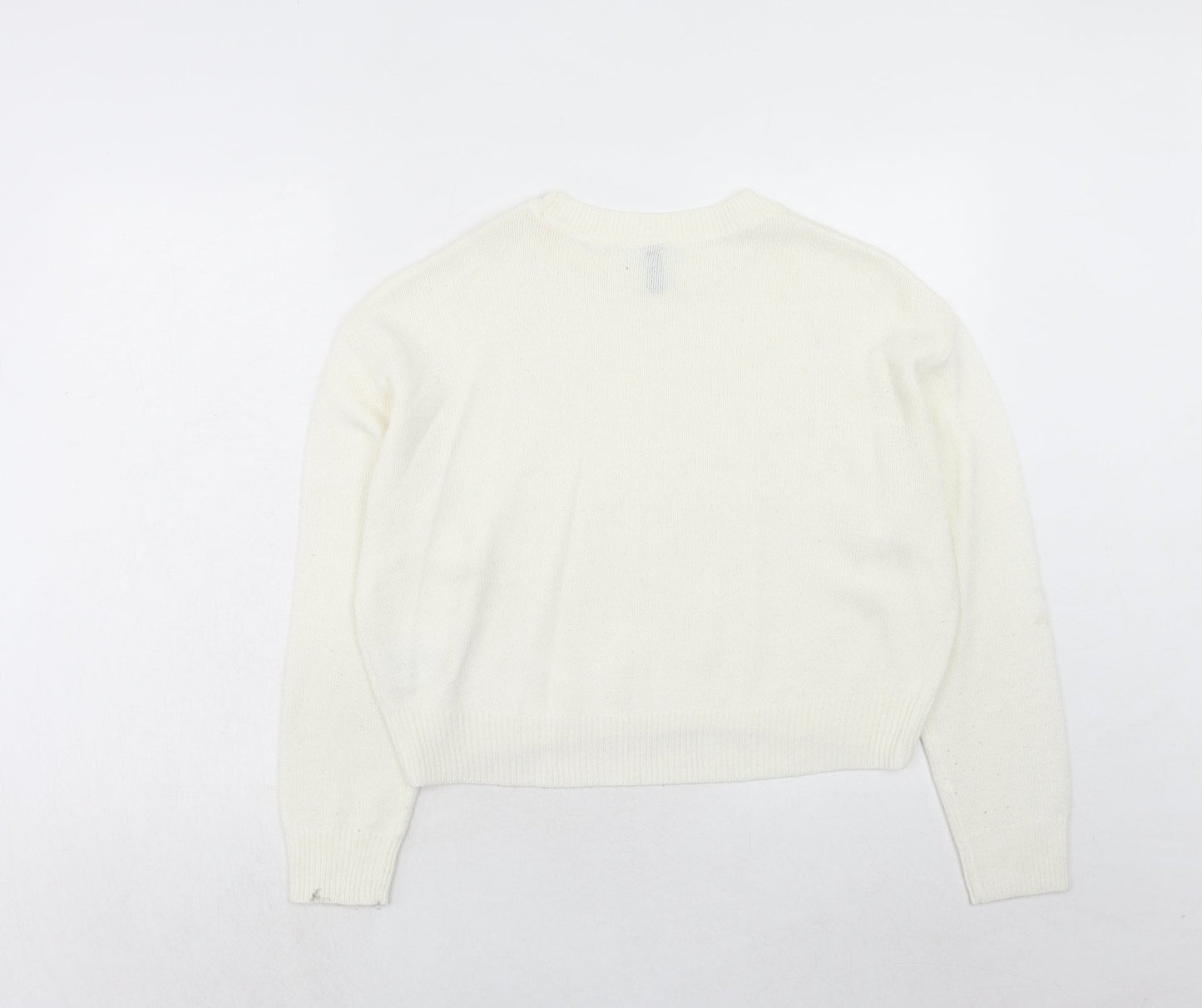 Womens UK Size S H&M Ivory Pullover Jumper
