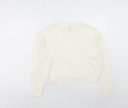 Womens UK Size S H&M Ivory Pullover Jumper