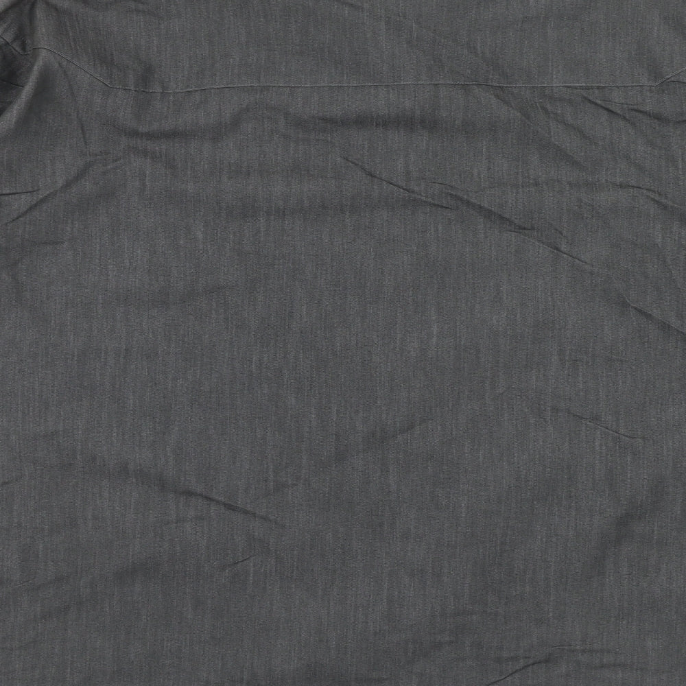 Mens UK Size XL Ciro Citterio Grey  Button-Up Long Sleeve Casual Shirt