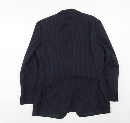 Mens UK Size 40 St.Michael Regular Blue Suit Jacket