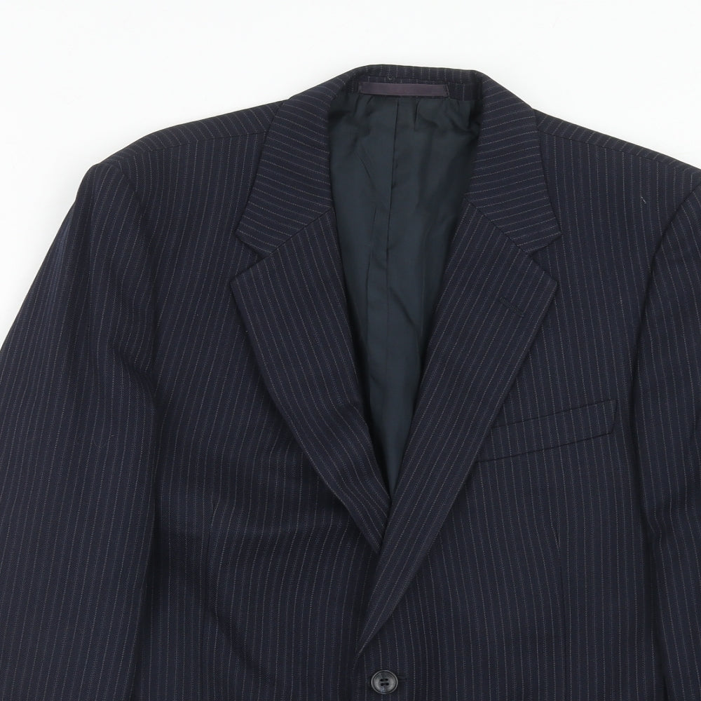 Mens UK Size 40 St.Michael Regular Blue Suit Jacket