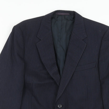 Mens UK Size 40 St.Michael Regular Blue Suit Jacket