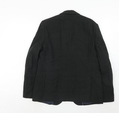 Mens UK Size 40 Marks and Spencer Regular Black Suit Jacket