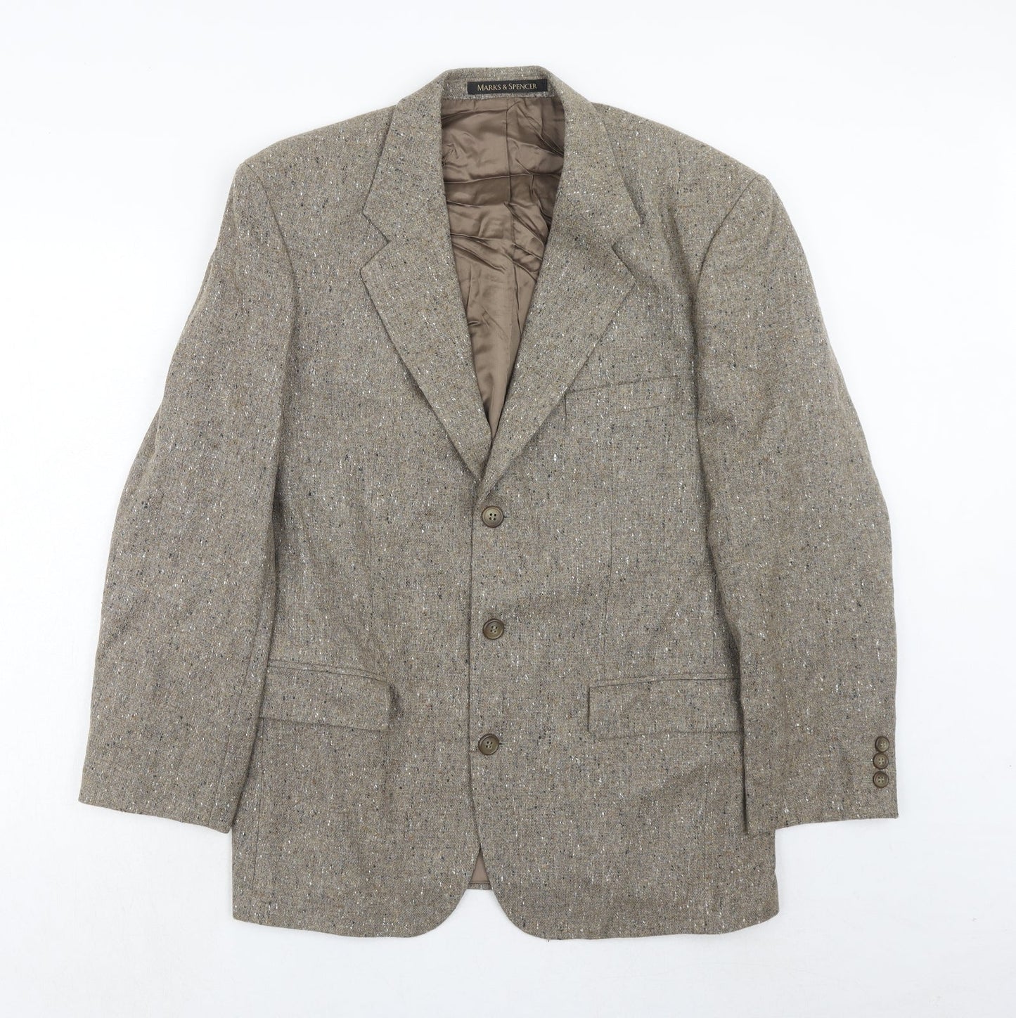 Mens UK Size 40 Marks and Spencer Regular Brown Suit Jacket