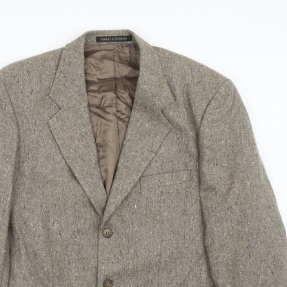 Mens UK Size 40 Marks and Spencer Regular Brown Suit Jacket