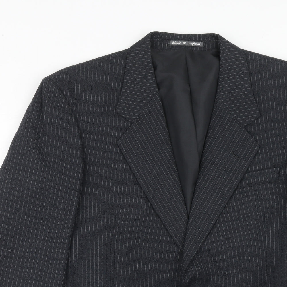 Mens UK Size 40 Hector James Regular Grey Suit Jacket