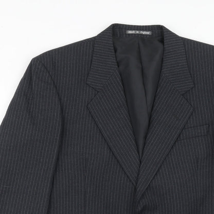 Mens UK Size 40 Hector James Regular Grey Suit Jacket