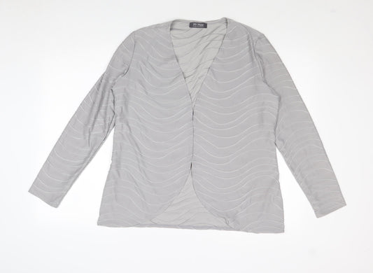 Womens UK Size L Mr Max Grey Cardigan Jumper