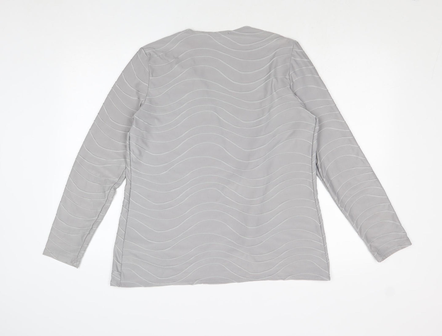 Womens UK Size L Mr Max Grey Cardigan Jumper