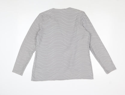 Womens UK Size L Mr Max Grey Cardigan Jumper