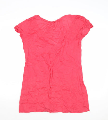 Womens UK Size 10 Marks and Spencer Pink Basic Blouse