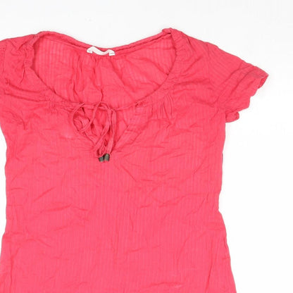 Womens UK Size 10 Marks and Spencer Pink Basic Blouse