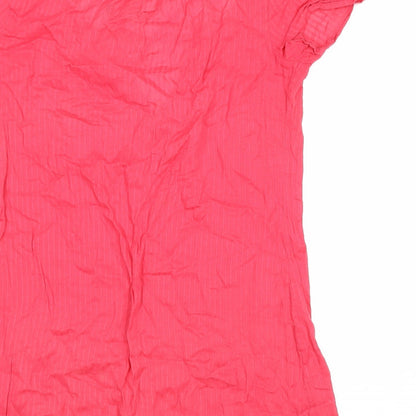 Womens UK Size 10 Marks and Spencer Pink Basic Blouse