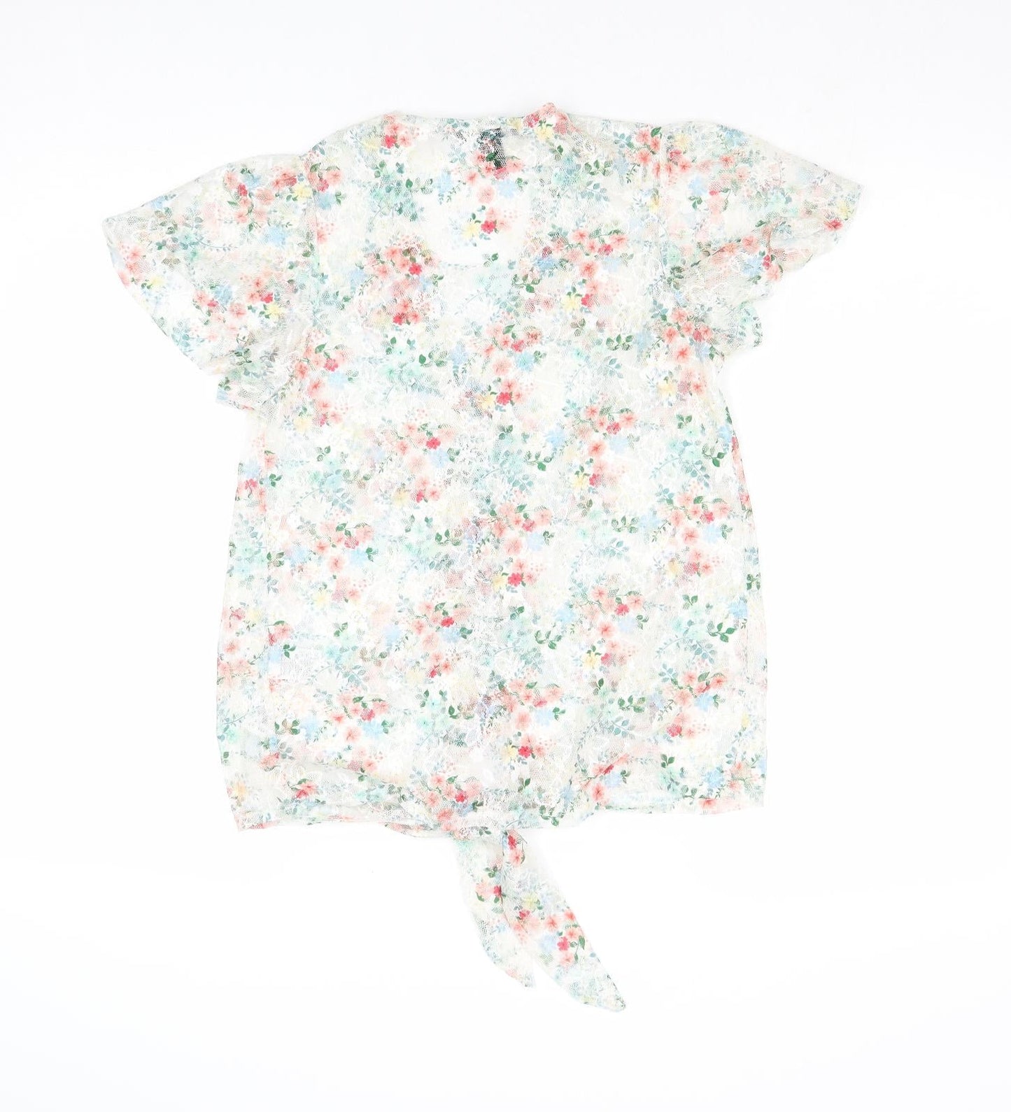 Womens UK Size 6 New Look Multicoloured Basic Button-Up