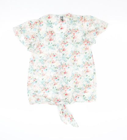 Womens UK Size 6 New Look Multicoloured Basic Button-Up