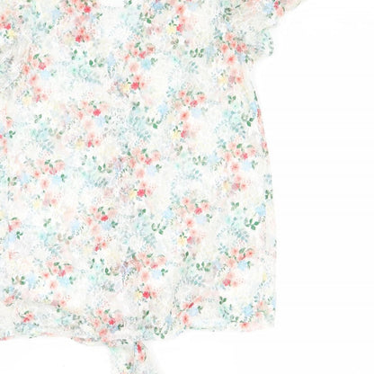 Womens UK Size 6 New Look Multicoloured Basic Button-Up