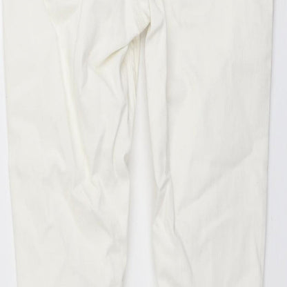 New Look Womens Ivory Cotton Jegging Jeans Size 10 L26 in Regular Button