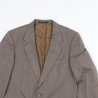 Mens UK Size 38 Marks and Spencer Regular Beige Suit Jacket