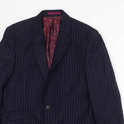 Mens UK Size 38 The Label Regular Blue Suit Jacket