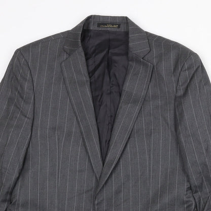 Mens UK Size 38 Zara Regular Grey Suit Jacket