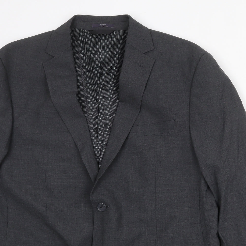 Mens UK Size 42 Marks and Spencer Regular Grey Suit Jacket