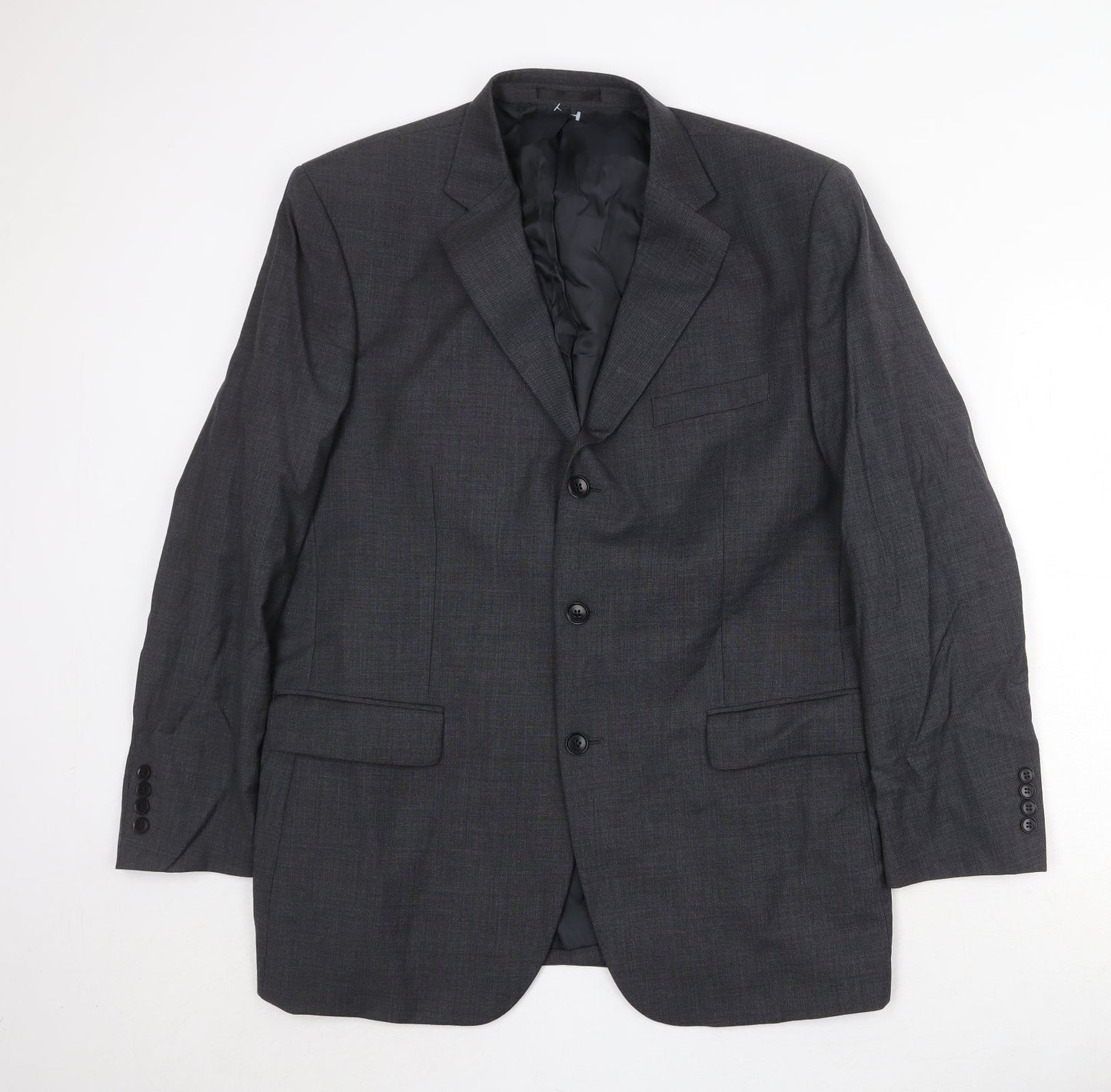 Mens UK Size 44 Brook Taverner Regular Grey Suit Jacket