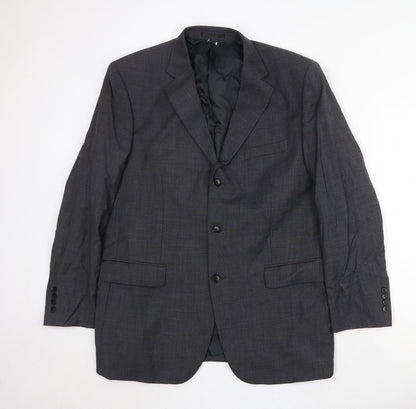 Mens UK Size 44 Brook Taverner Regular Grey Suit Jacket