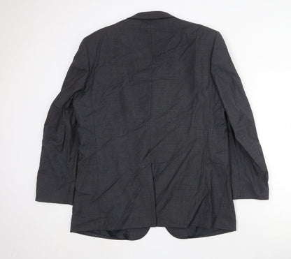 Mens UK Size 44 Brook Taverner Regular Grey Suit Jacket