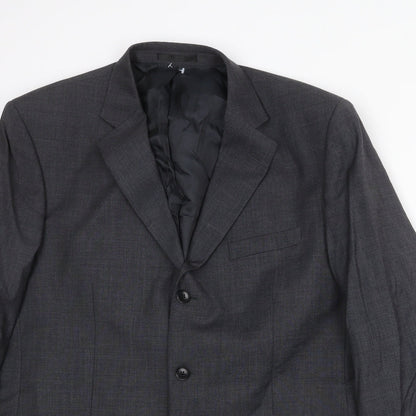 Mens UK Size 44 Brook Taverner Regular Grey Suit Jacket