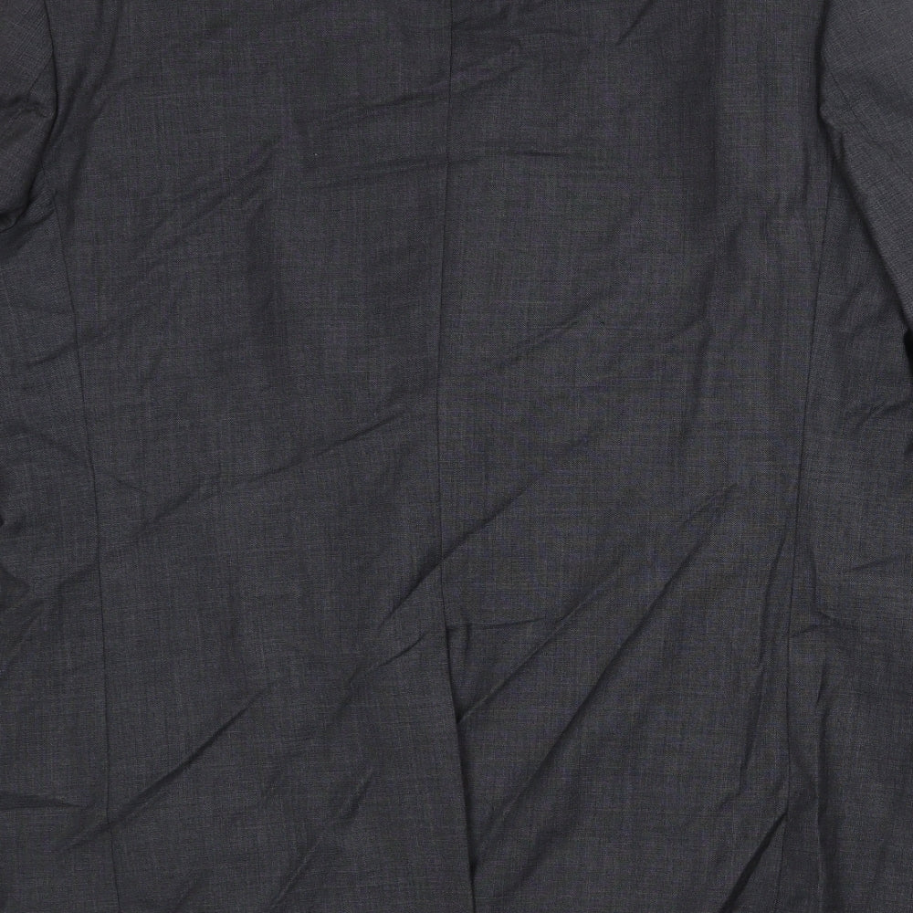 Mens UK Size 44 Brook Taverner Regular Grey Suit Jacket