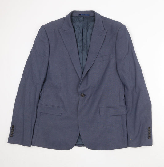 Mens UK Size 42 NEXT Regular Blue Suit Jacket