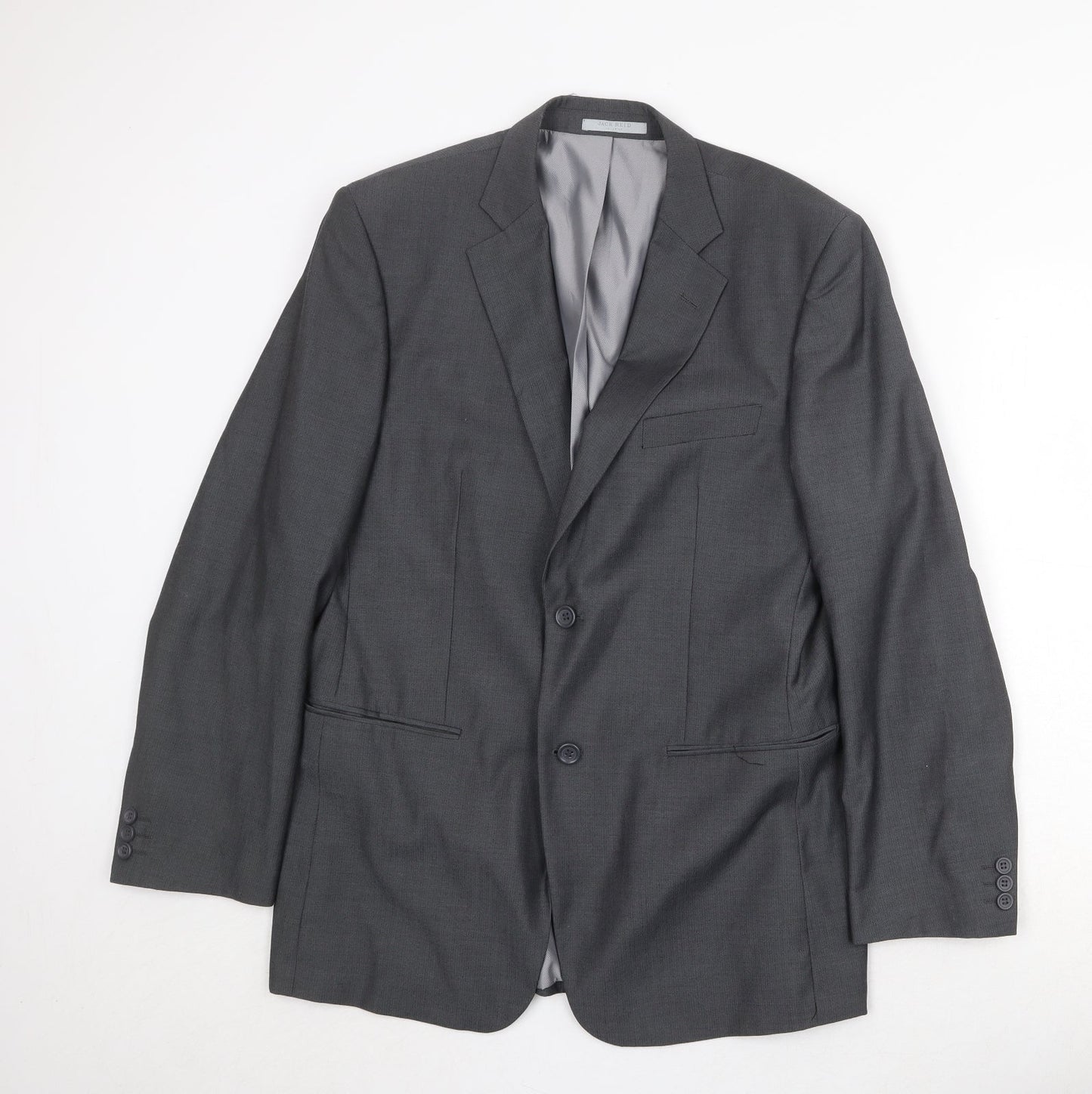 Mens UK Size 40 Jack Reid Regular Grey Suit Jacket