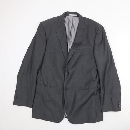 Mens UK Size 40 Jack Reid Regular Grey Suit Jacket
