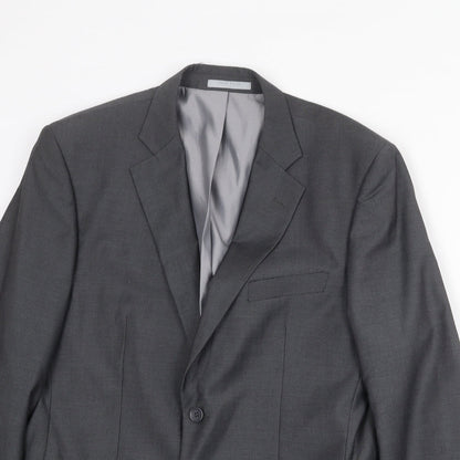 Mens UK Size 40 Jack Reid Regular Grey Suit Jacket