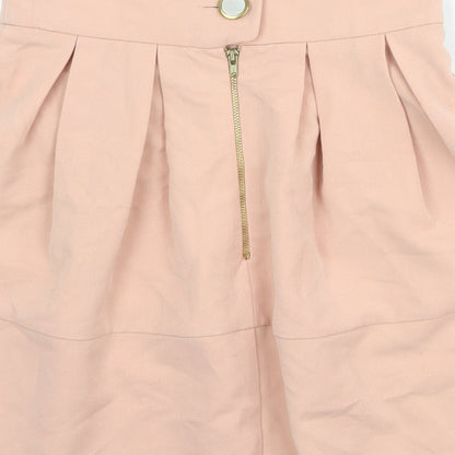 Miss Selfridge Womens Pink Polyester Tulip Skirt Size 6 Zip