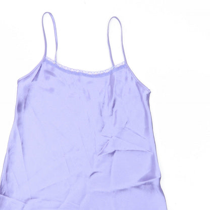 Debenhams Womens Purple Solid Polyester Cami One Piece Size 12 Pullover