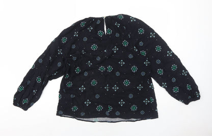 Womens UK Size 16 Marks and Spencer Blue Basic Blouse