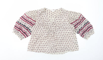 Womens UK Size S Per Una Ivory Basic Blouse