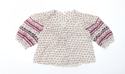 Womens UK Size S Per Una Ivory Basic Blouse