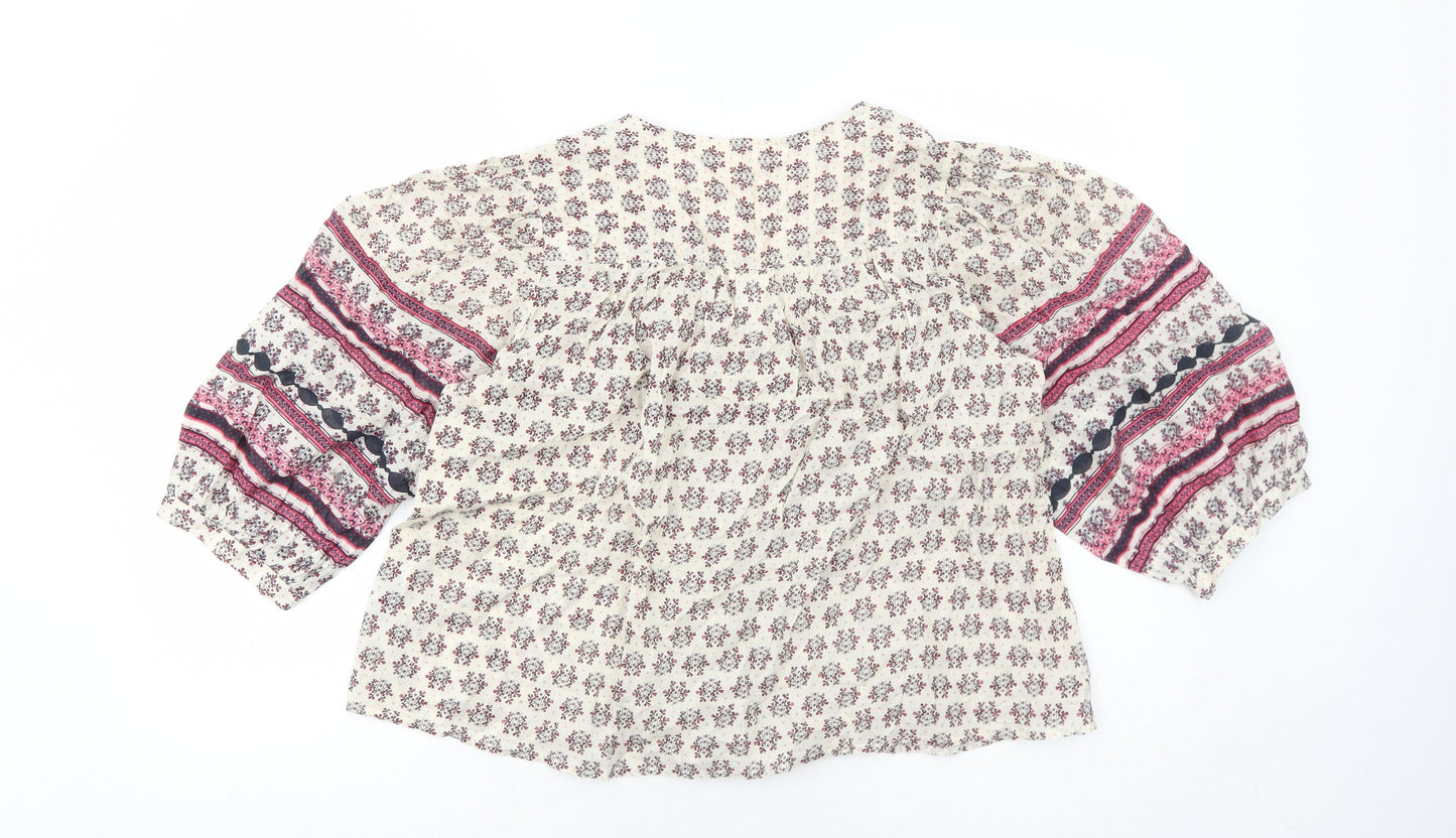 Womens UK Size S Per Una Ivory Basic Blouse