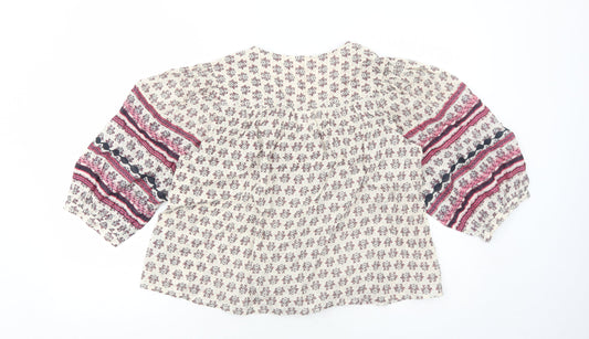 Womens UK Size S Per Una Ivory Basic Blouse