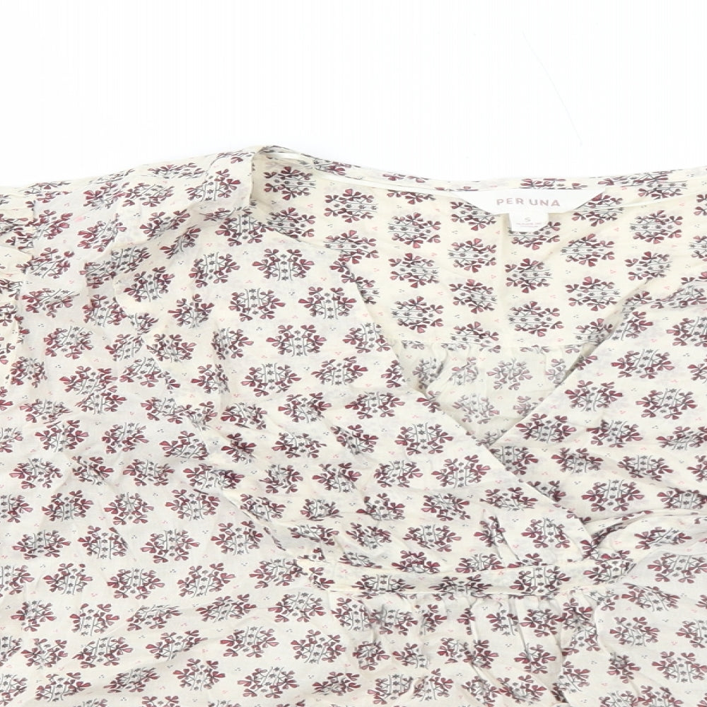 Womens UK Size S Per Una Ivory Basic Blouse