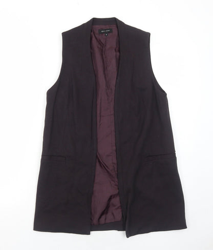 Womens UK Size 8 New Look Black Kimono Coat