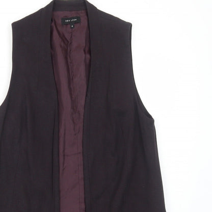Womens UK Size 8 New Look Black Kimono Coat