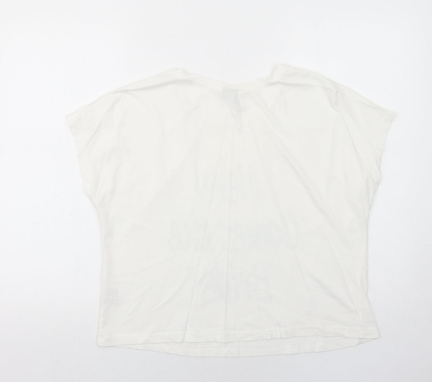 Womens UK Size S ASOS White Basic T-Shirt