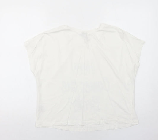 Womens UK Size S ASOS White Basic T-Shirt
