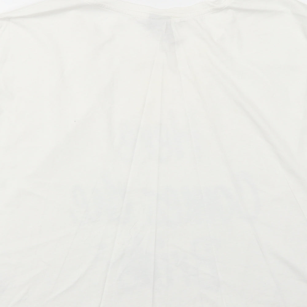 Womens UK Size S ASOS White Basic T-Shirt