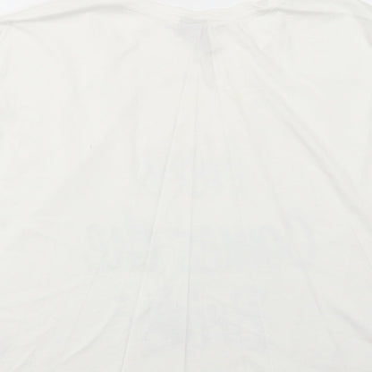 Womens UK Size S ASOS White Basic T-Shirt