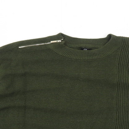 Womens UK Size M River Island Green Pullover Jumper