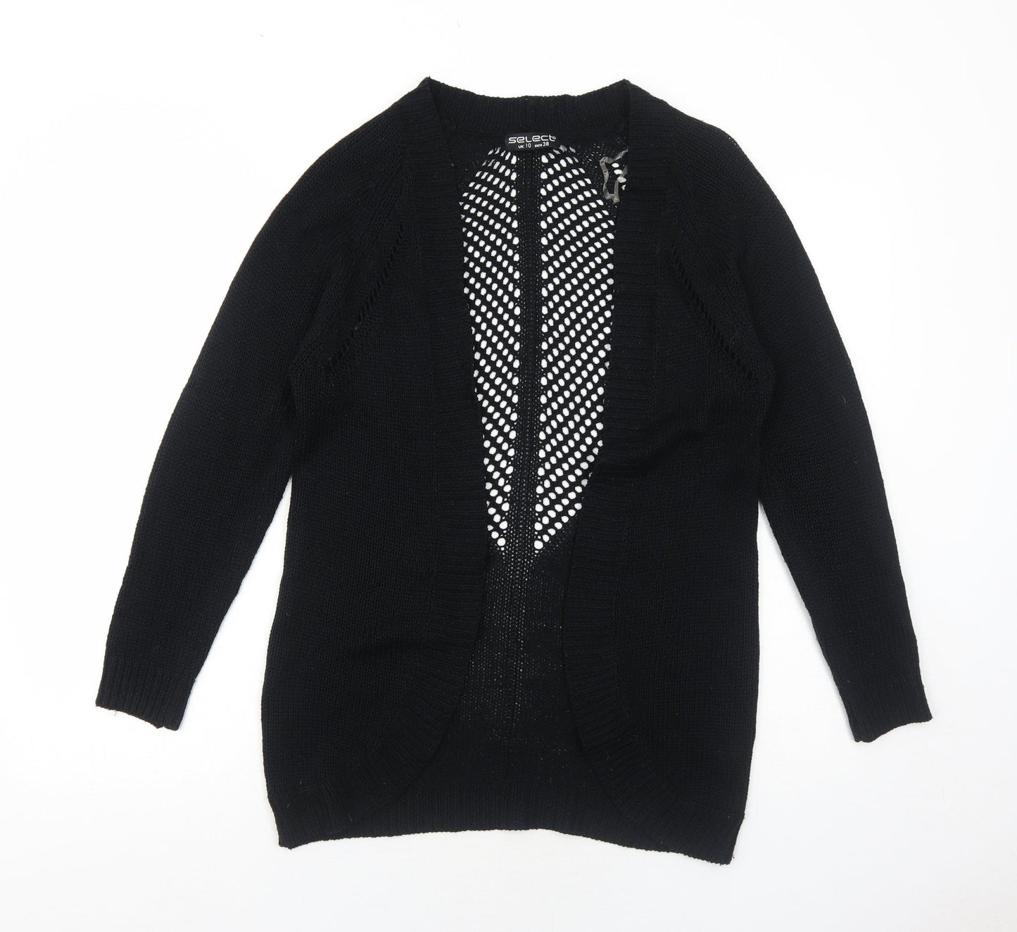 Womens UK Size 10 Select Black Cardigan Jumper